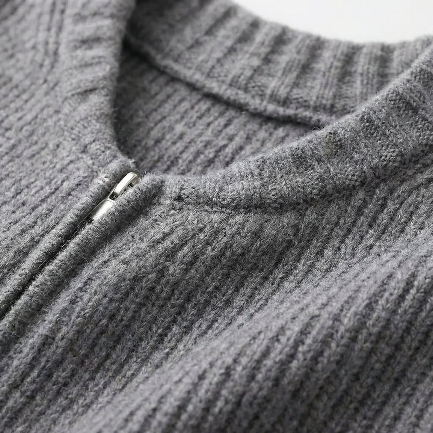 Veste-Pull en Coton Col Rond Coupe Ajustée pour Femme