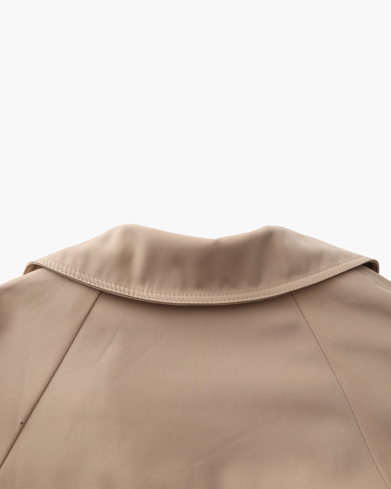 Trench-Coat Revers Larges Ceinture Amovible pour Femme