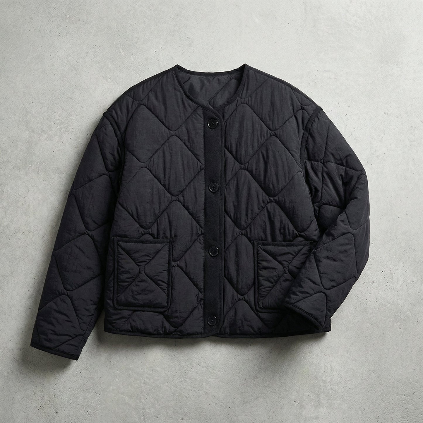 Veste Courte en Laine Tricotée Coupe Ajustée pour Femme