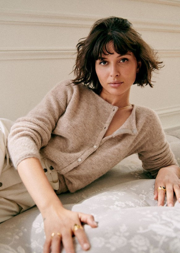 Cardigan Boutonné Coupe Régulière pour Femme