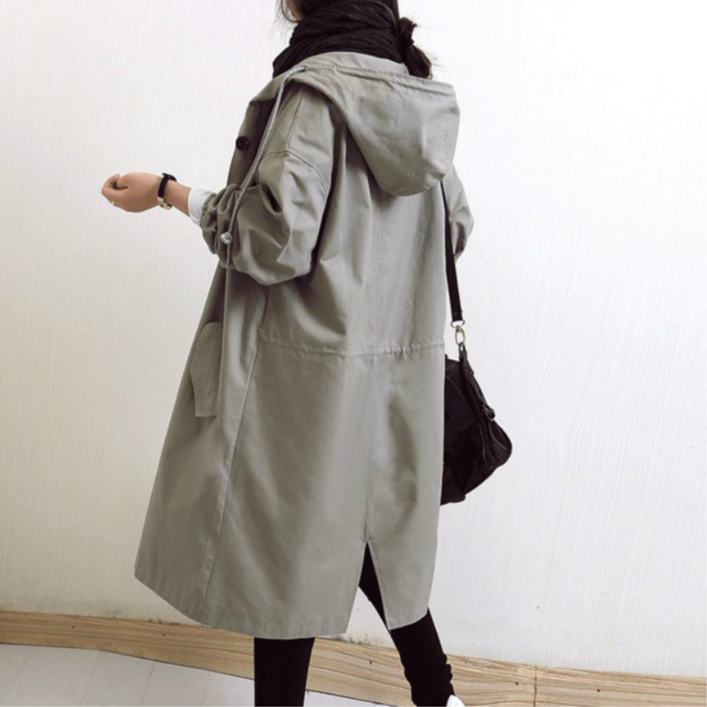 Trench-Coat Coupe-Vent Imperméable pour Femme