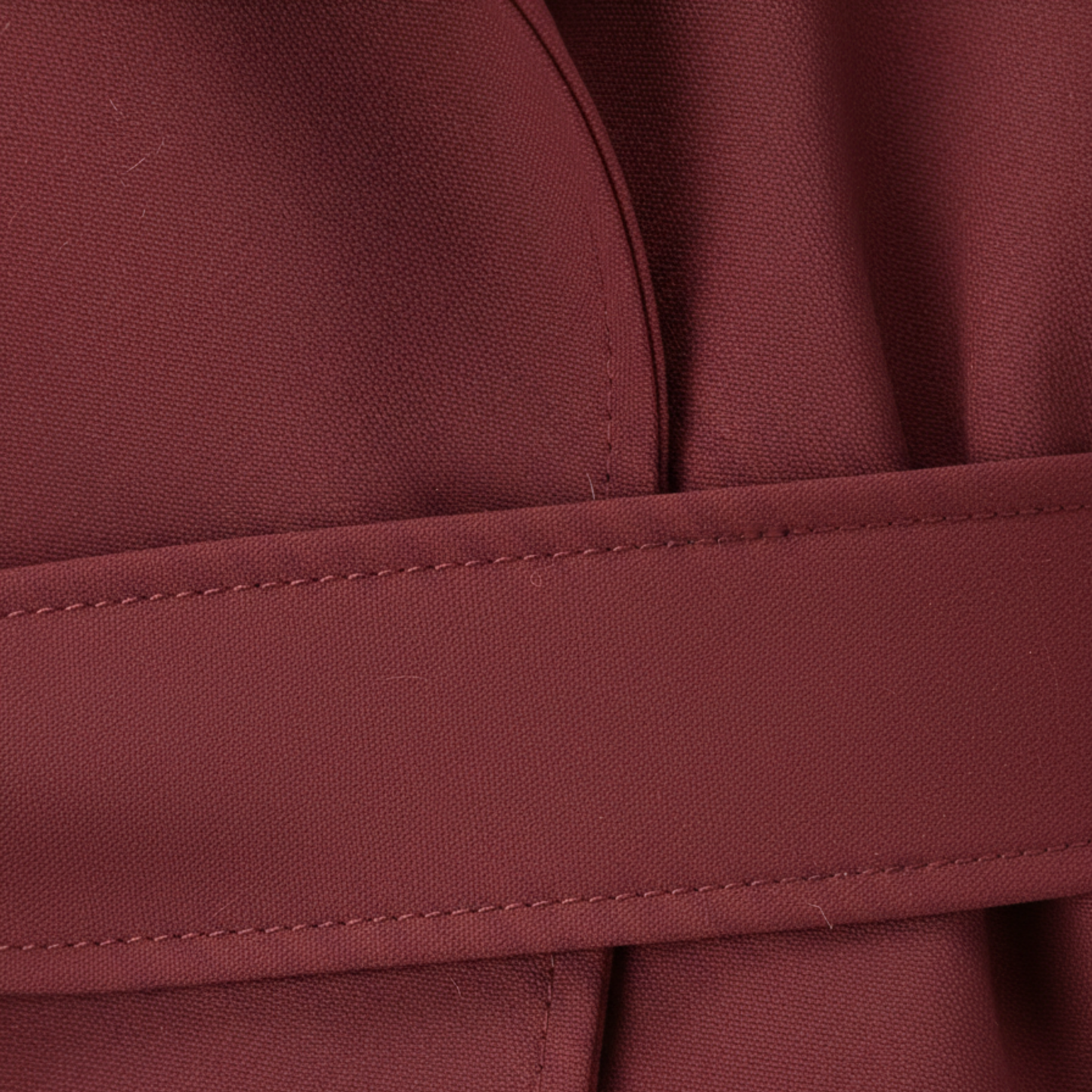 Trench-Coat Court Col Revers Ceinture Nouée pour Femme
