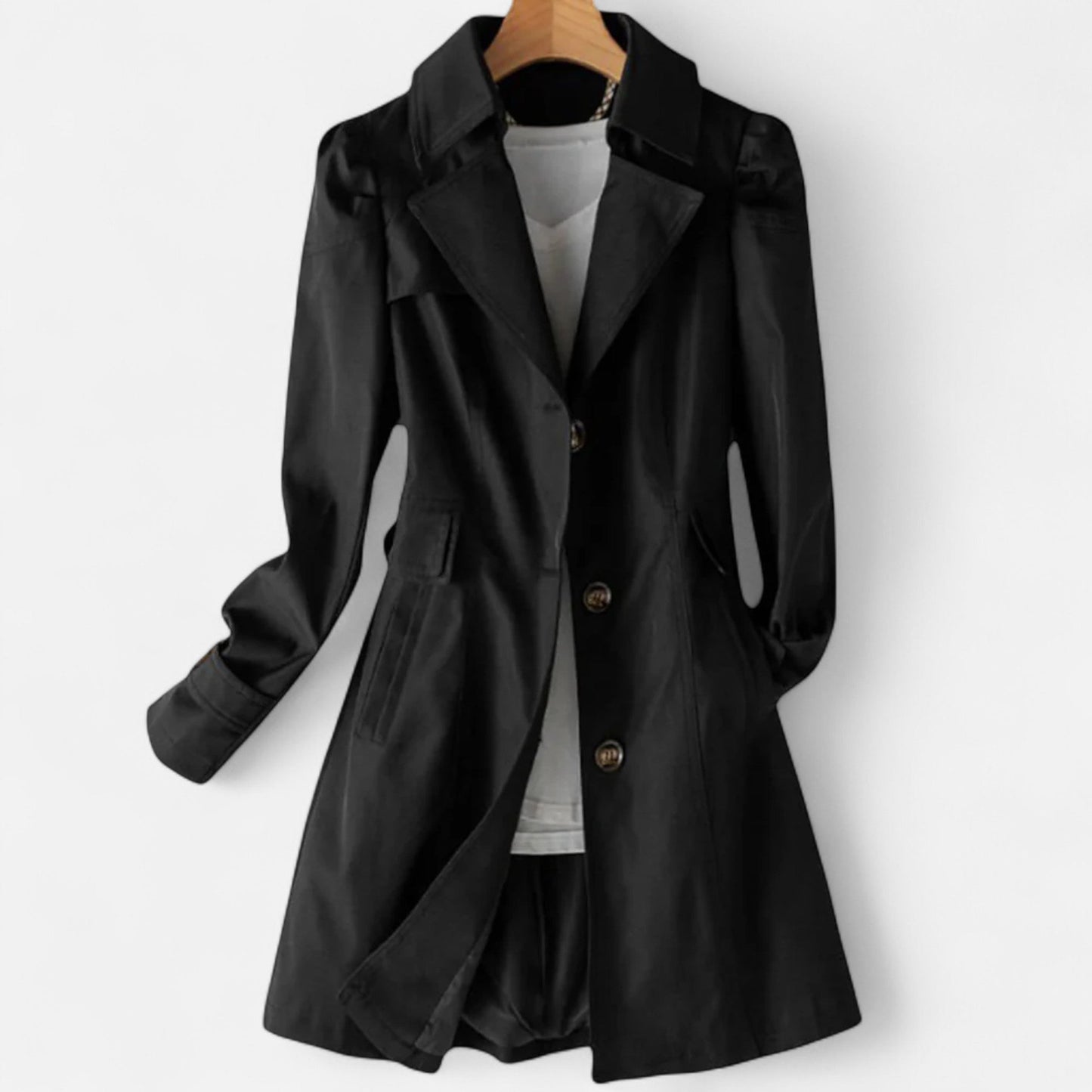 Trench Ceinturé Coupe Fluide pour Femme