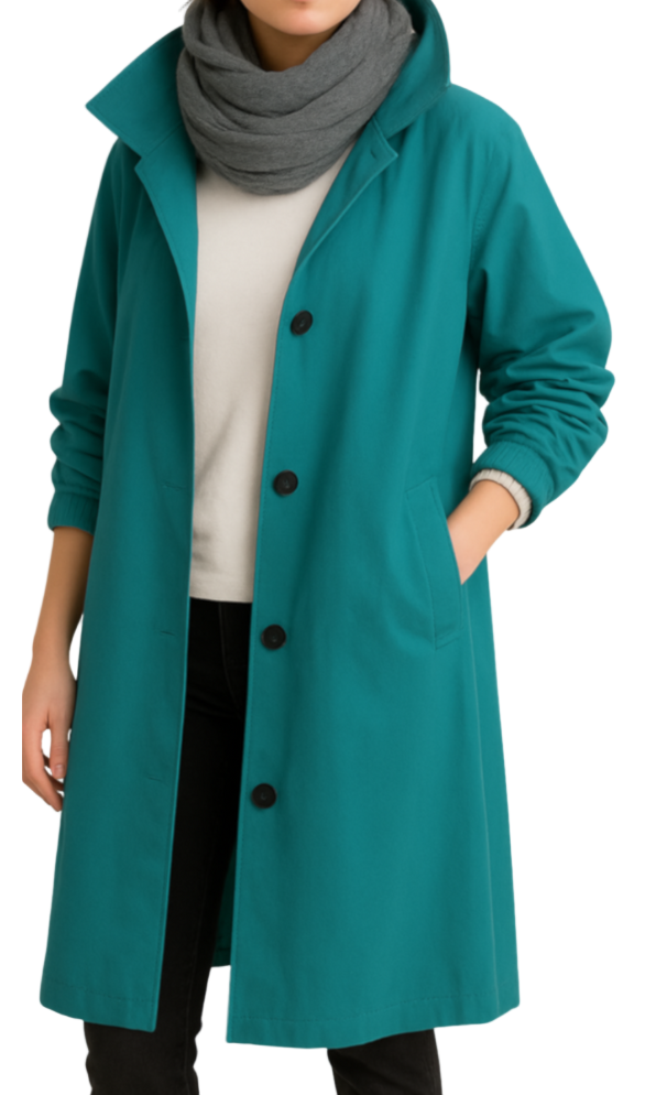 Trench-Coat Coupe-Vent Imperméable pour Femme