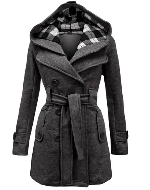 Manteau Trench Imperméable Tissu Déperlant pour Femme