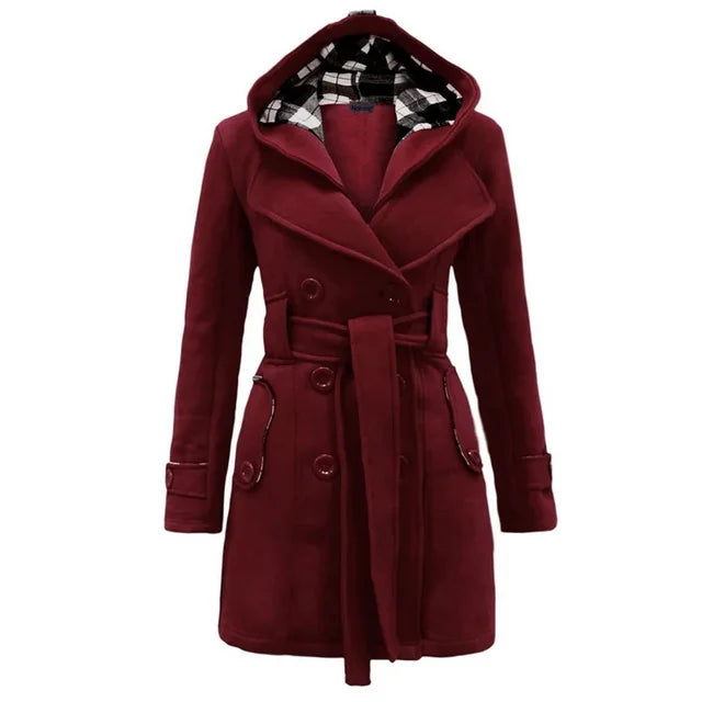 Manteau Trench Imperméable Tissu Déperlant pour Femme