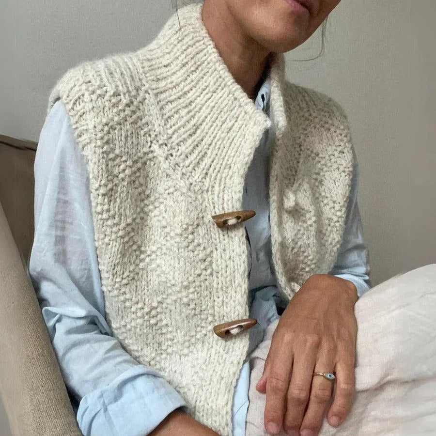 Gilet Sans Manches Silhouette Structurée pour Femme